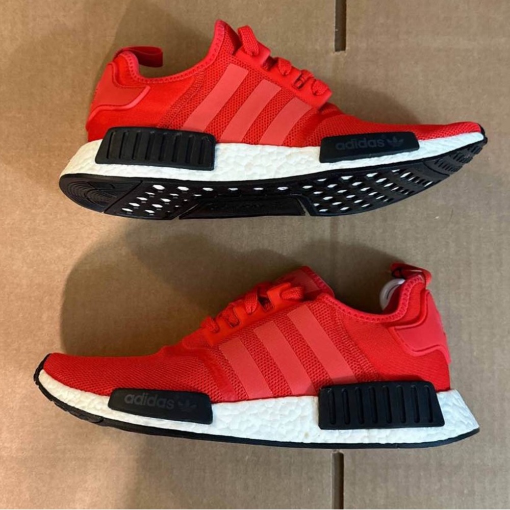 Adidas NMD R1 Red Clear Shoes Men’s Size 10.5 New In Box.